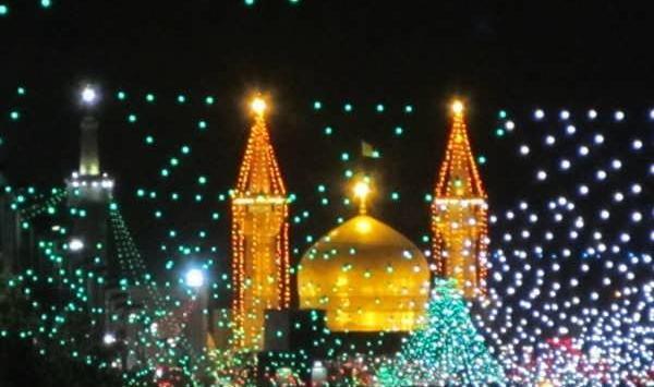 عکس حرم امام رضا شب
