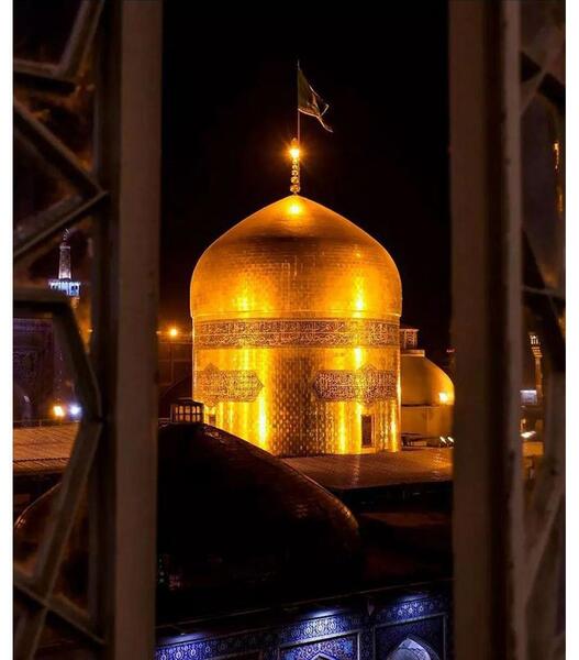 عکس حرم امام رضا شب