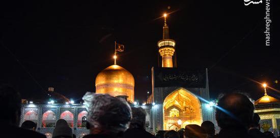 عکس حرم امام رضا شب