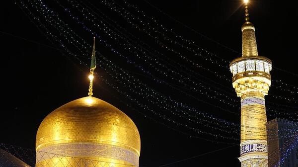 عکس حرم امام رضا شب