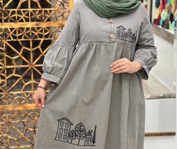 عکس تونیک جلو بسته نخی
