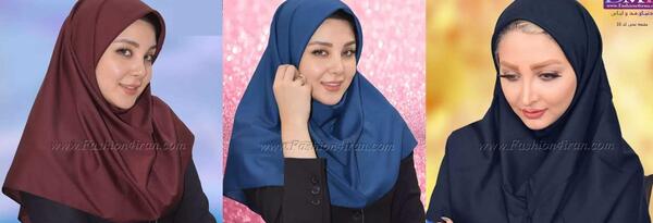 عکس آموزش دوخت مقنعه چانه دار