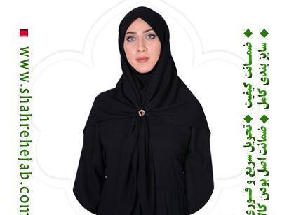 عکس آموزش دوخت مقنعه چانه دار