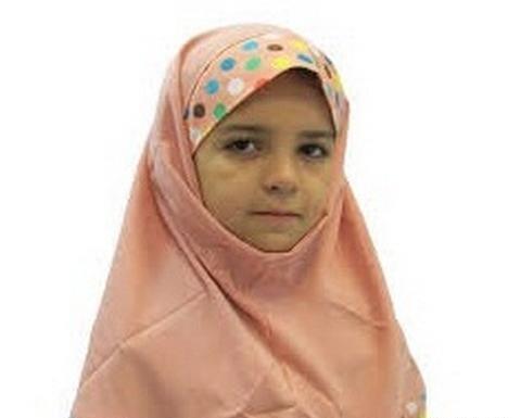 عکس آموزش دوخت مقنعه چانه دار