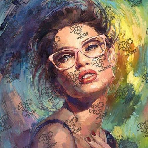 عکس نقاشی مدرن چهره