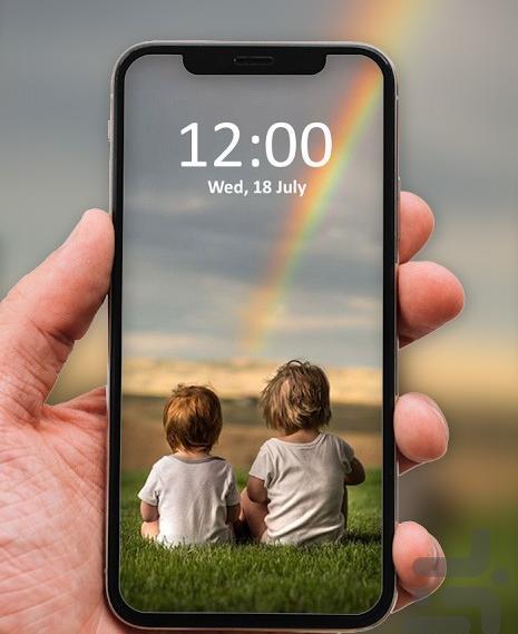 عکس تصویر زمینه رنگین کمان