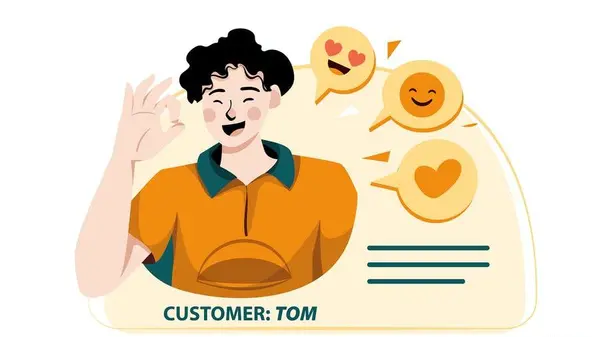 عکس لوگو رضایت مشتری