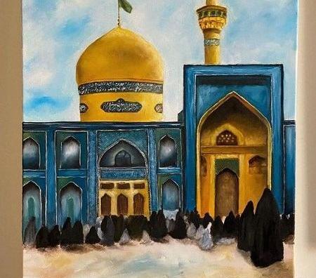 عکس نقاشی حرم ساده