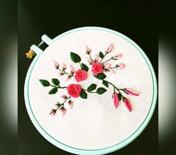 عکس ایده زیبا برای گلدوزی
