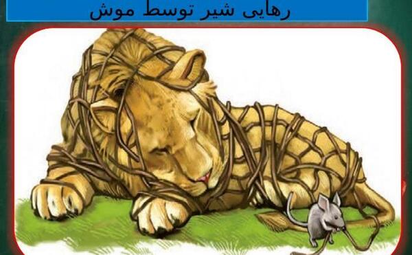 عکس شیر و موش نقاشی
