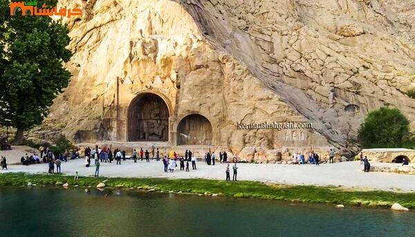 عکس نزدیک از طاق بستان