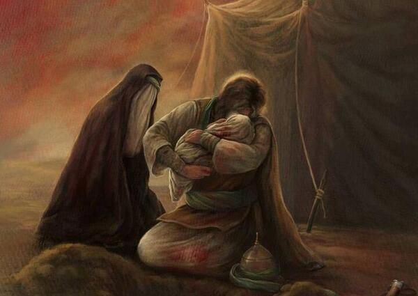 عکس امام حسین علی اصغر