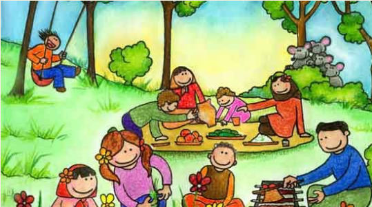 عکس سیزده بدر برای نقاشی