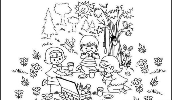 عکس سیزده بدر برای نقاشی