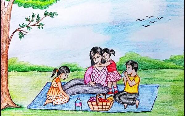عکس سیزده بدر برای نقاشی