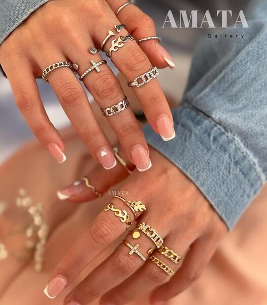 عکس انگشتر صفحه ای