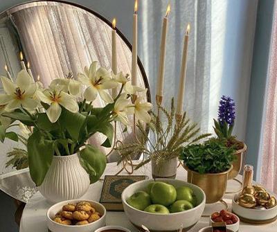 عکس سفره هفت سین تزیین شده