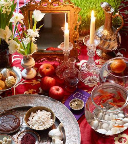 عکس سفره هفت سین تزیین شده