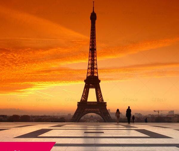عکس لایه باز برج ایفل