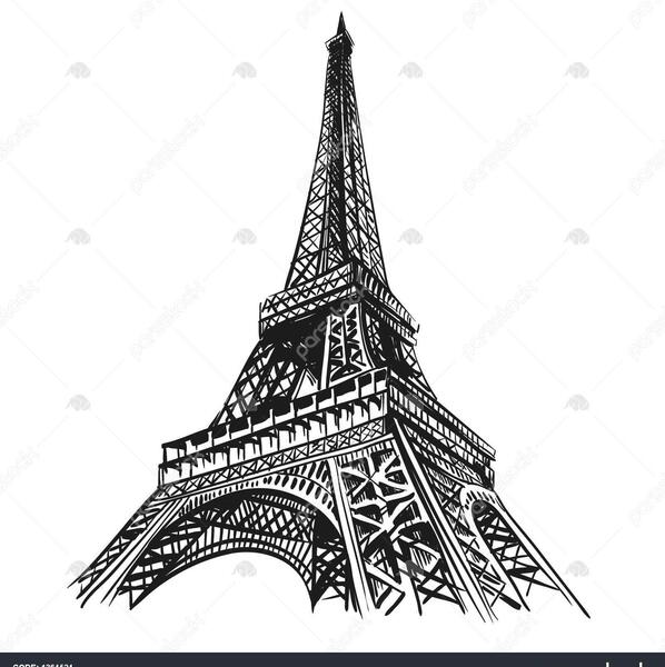 عکس لایه باز برج ایفل