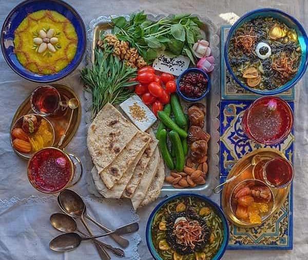 عکس تزیین سفره ی افطار