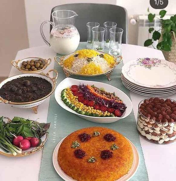 عکس تزیین سفره ی افطار