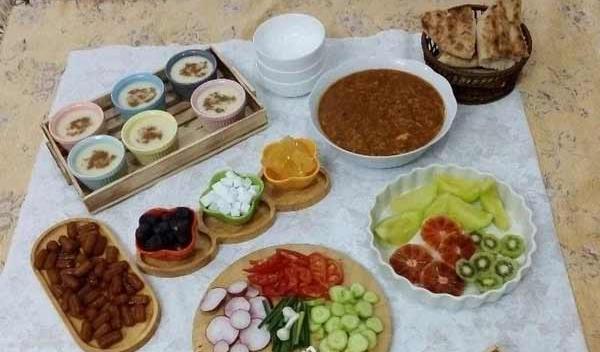 عکس تزیین سفره ی افطار