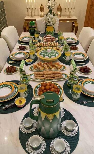 عکس تزیین سفره ی افطار