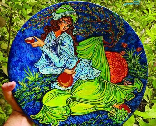 عکس طرح نقاشی روی سفال جدید