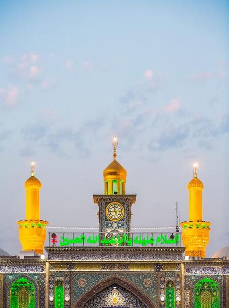 عکس یادگاری حرم امام حسین