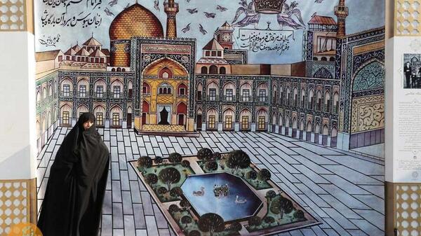 عکس یادگاری حرم امام حسین