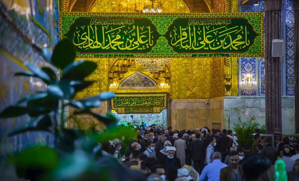 عکس یادگاری حرم امام حسین
