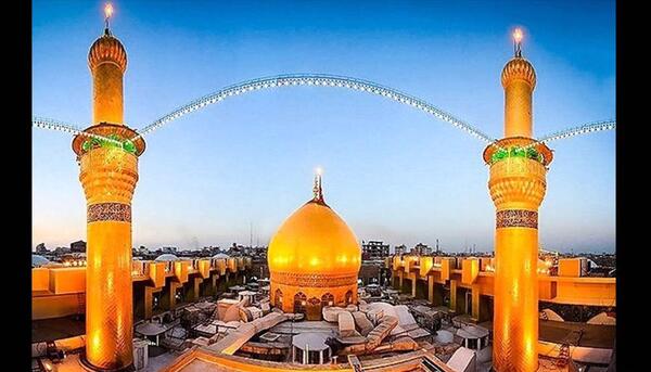 عکس یادگاری حرم امام حسین