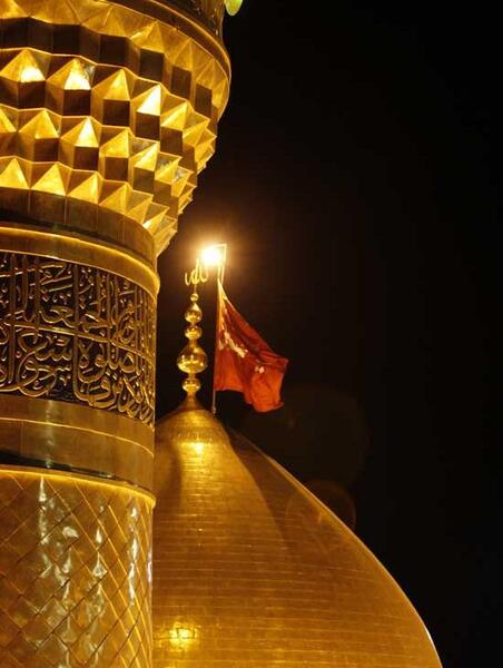 عکس یادگاری حرم امام حسین