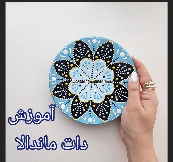 عکس طرح نقاشی روی سفال با مداد رنگی