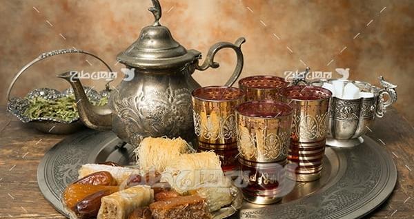 عکس چای منقلی