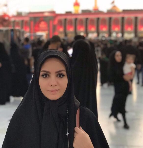 عکس مبینا نصیری با چادر