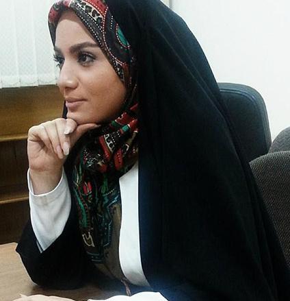 عکس مبینا نصیری با چادر