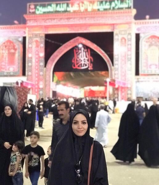 عکس مبینا نصیری با چادر