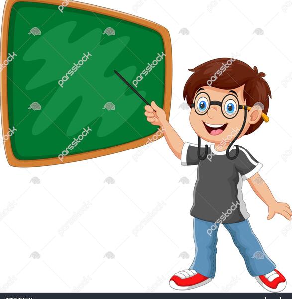 عکس نقاشی پسر ایستاده