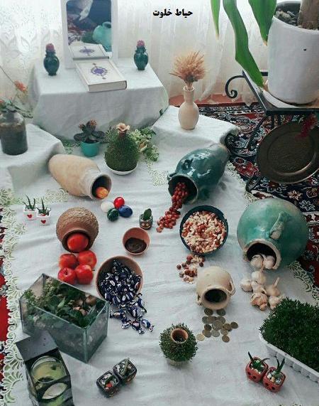 عکس سفره هفت سین فقیرانه
