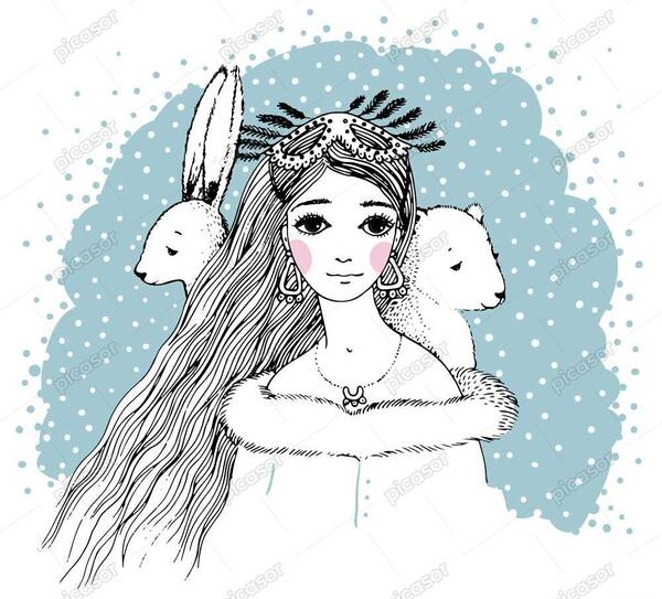 عکس نقاشی سفید برفی