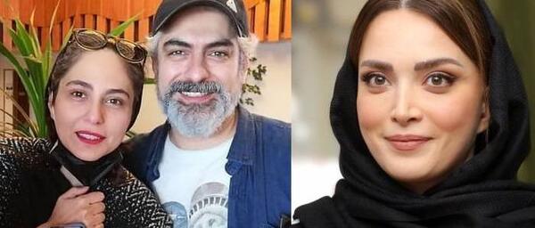 عکس فریبرز عرب نیا و همسرانش