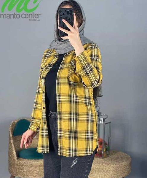 عکس مدل مانتو جدید چهارخونه تابستانی
