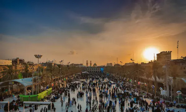 عکس بین الحرمین غروب