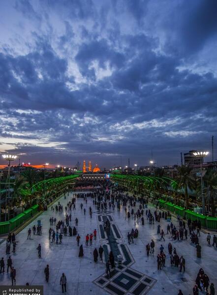 عکس بین الحرمین غروب