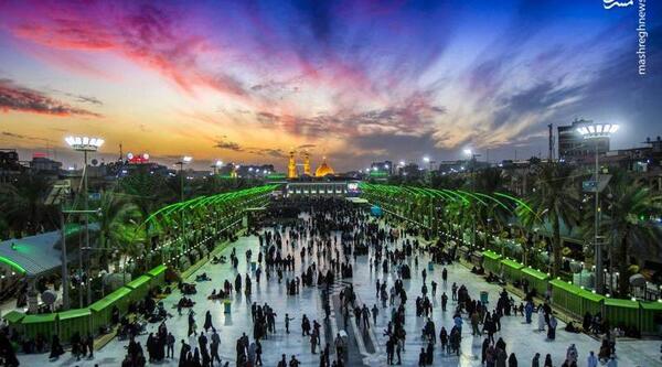 عکس بین الحرمین غروب