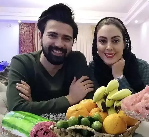 عکس شوهر حیاط