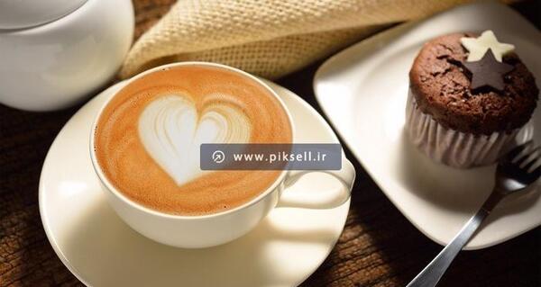 عکس قهوه و کیک