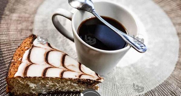 عکس قهوه و کیک